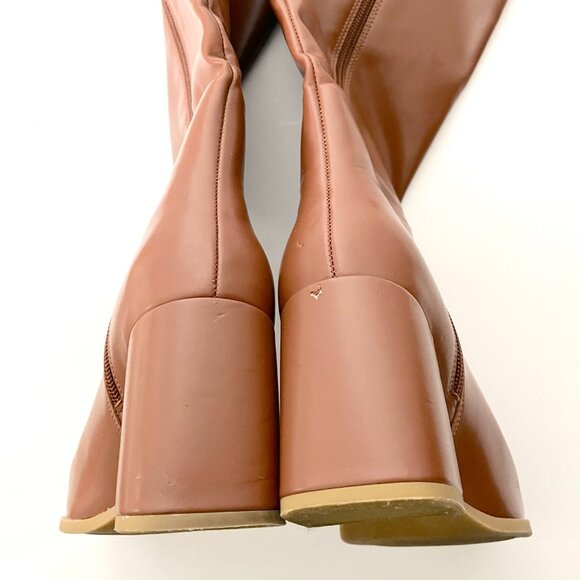 A New Day Eve Riding Block Heel Faux Leather Boots - Picture 8 of 16